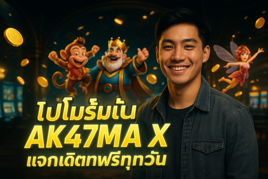 โปรโมชั่น AK47MAX แจกเครดิตฟรีทุกวัน