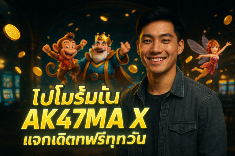 โปรโมชั่น AK47MAX แจกเครดิตฟรีทุกวัน