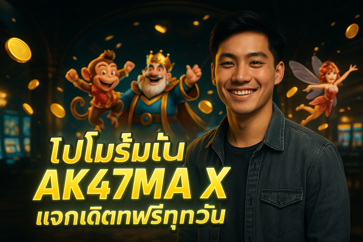 โปรโมชั่น AK47MAX แจกเครดิตฟรีทุกวัน