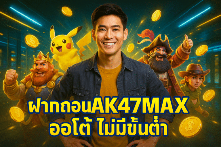 ฝากถอน AK47MAX ออโต้ ไม่มีขั้นต่ำ