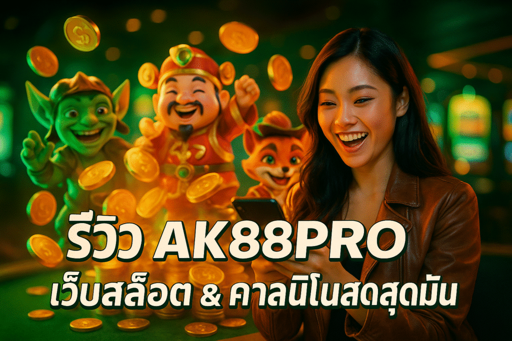รีวิว AK88PRO เว็บสล็อต & คาสิโนสดสุดมัน