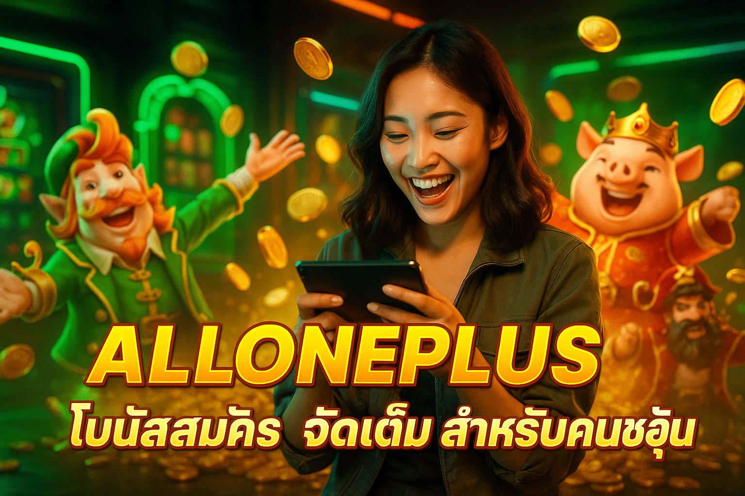 ALLONEPLUS โบนัสสมัคร จัดเต็ม สำหรับคนชอบลุ้น