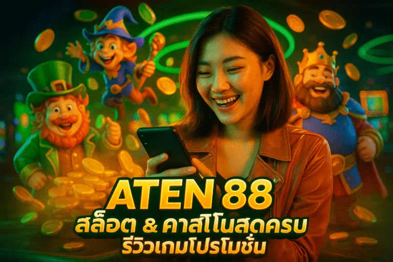 ATEN88 สล็อต & คาสิโนสดครบ รีวิวเกมโปรโมชั่น