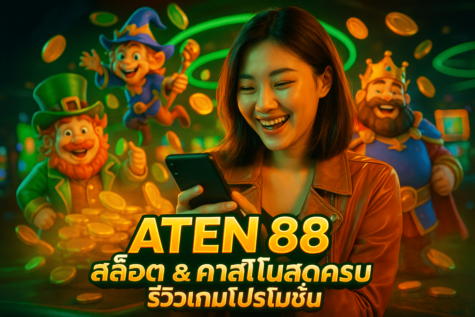 ATEN88 สล็อต & คาสิโนสดครบ รีวิวเกมโปรโมชั่น